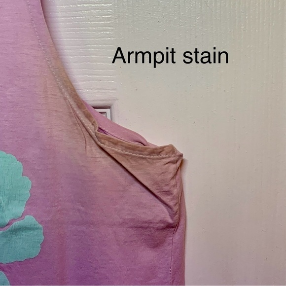 🌺 Vintage Hawaii! 1980's Sansei Lavender and Teal Tanktop, Size L 🌴 - Picture 6 of 11